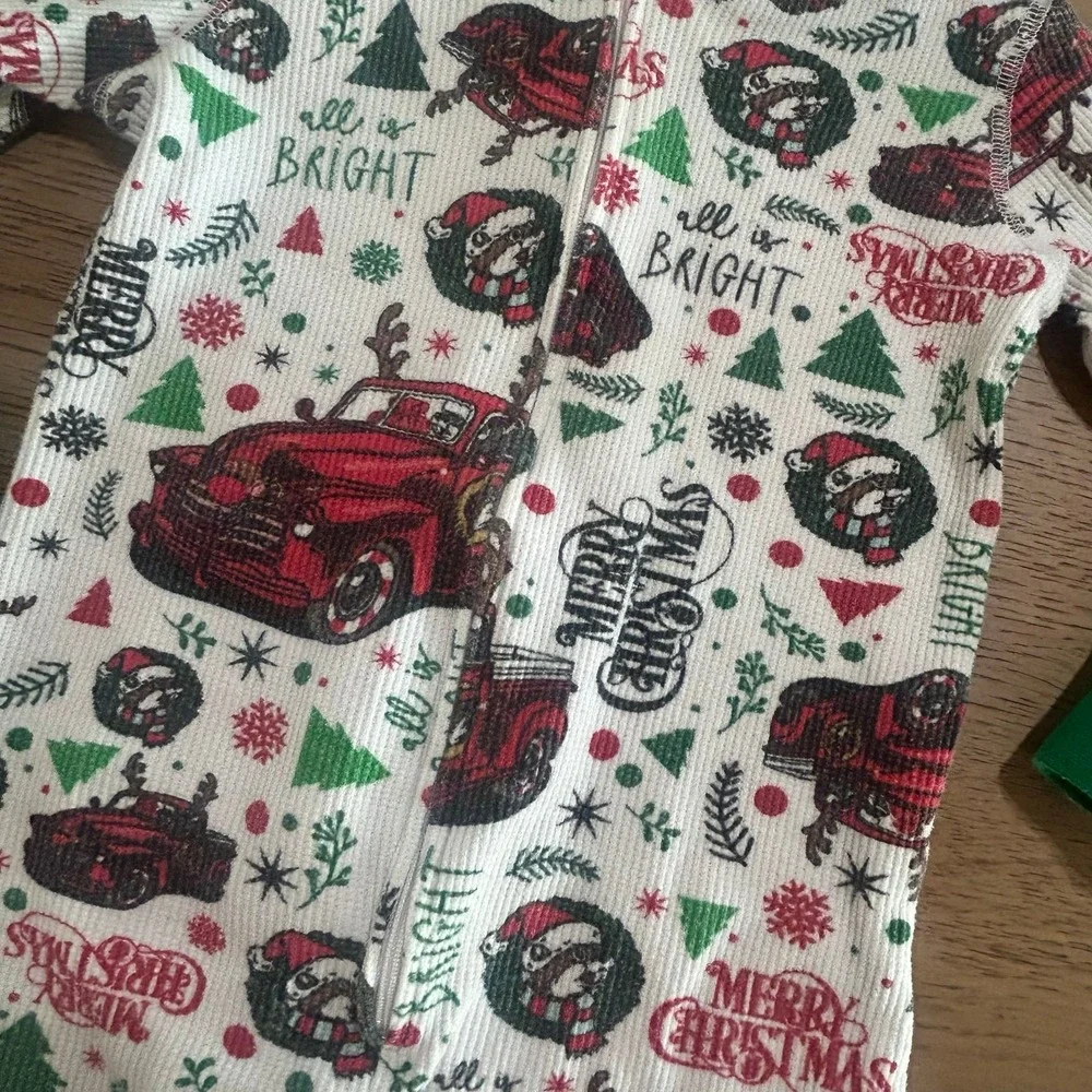 Buc-ees Toddler Christmas Holiday Pajamas Zippy 2T